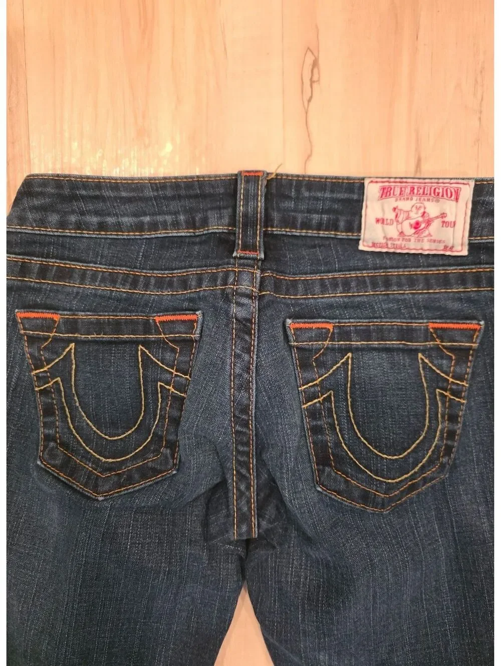 True Religion Dark Wash Skinny Jeans Size 26 Made in USA